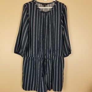 BANANA REPUBLIC Long Sleeve Striped Romper Size XL